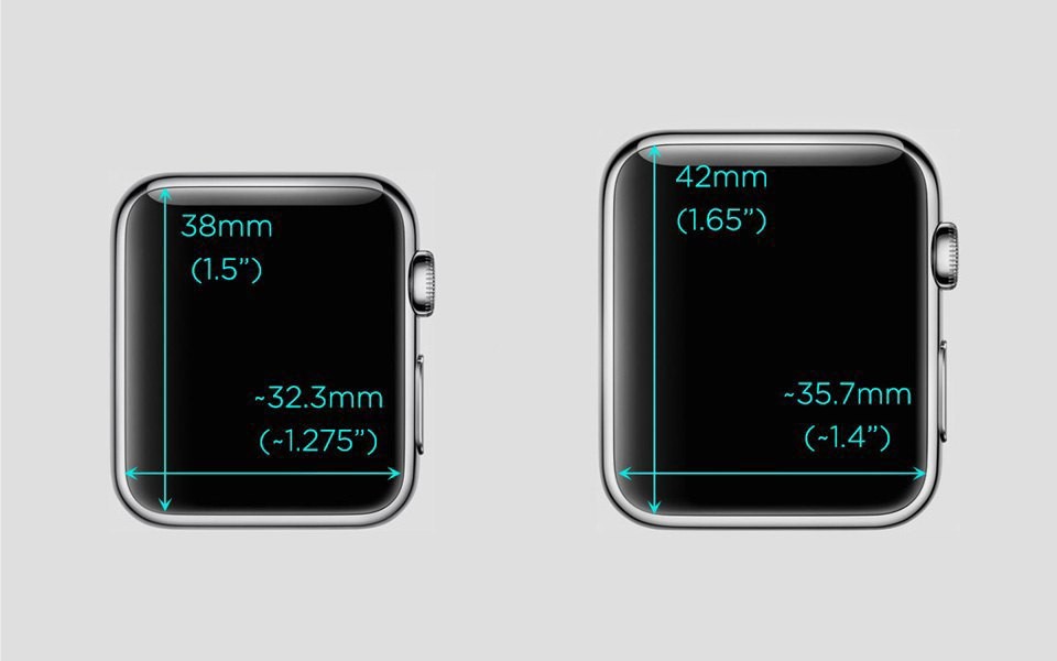 position of elements in Apple Watch apps