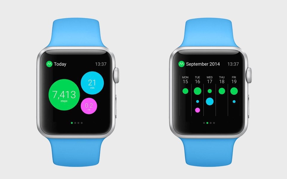 apple watch apps, ui design apple watch