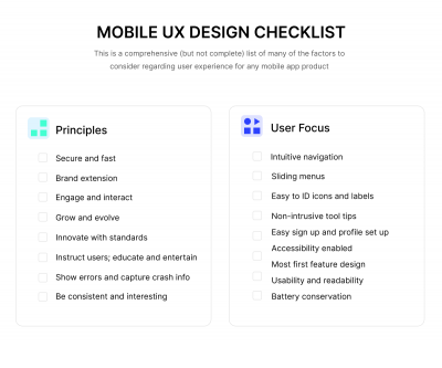Mobile UX Design Checklist - Intersog