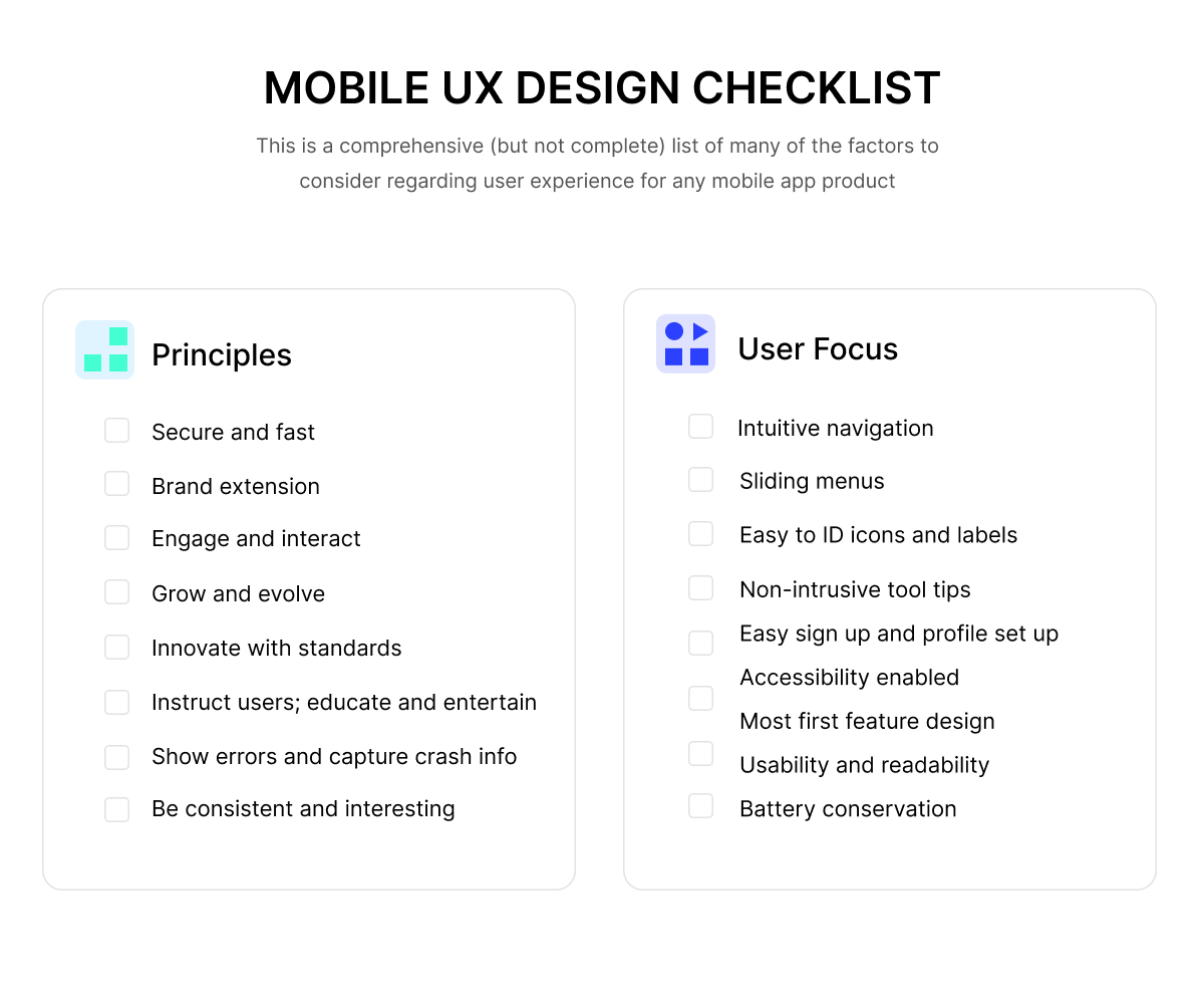mobile ux design, mobile ui design, ux ui design trends 2014, mobile design trends, iOS UX design, android ux design, mobile ux checklist, ux design checklist
