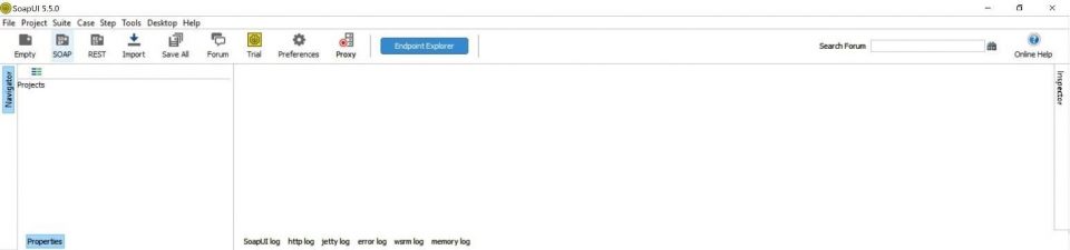 SoapUI v. 5.5.0 for Windows