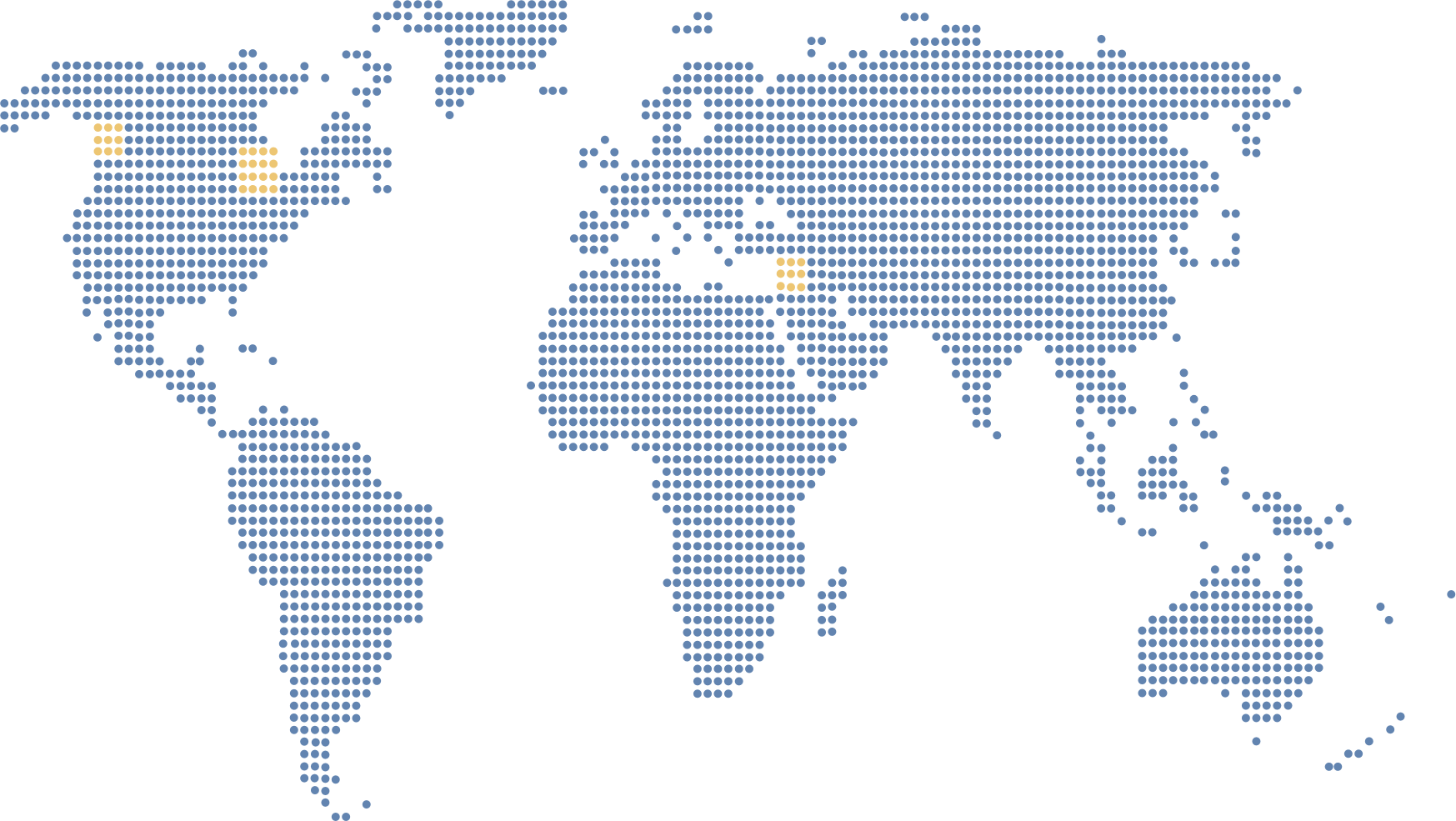 world dotted map 2024