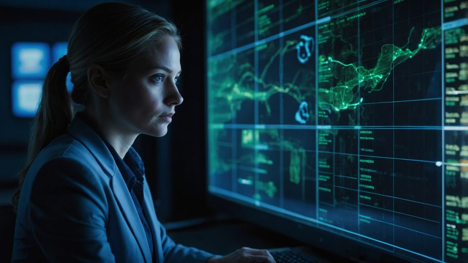 Leonardo Kino XL A female IT security analyst reviews realtime 1